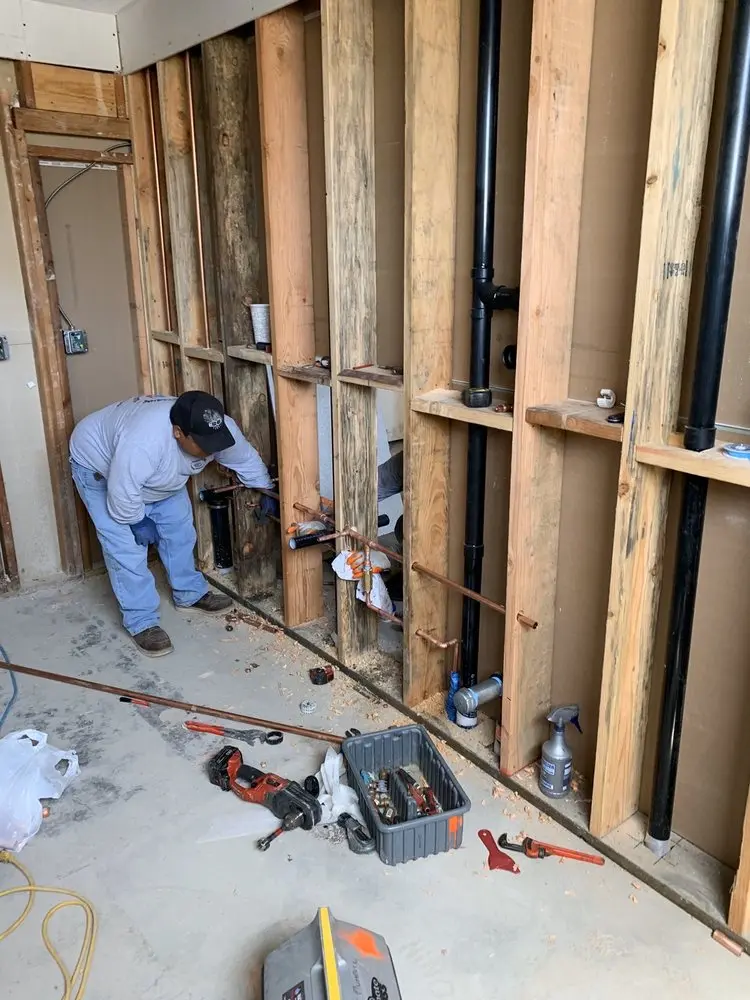 Commercial rough-in plumbing for Water Heater Replacement in Blue Ash